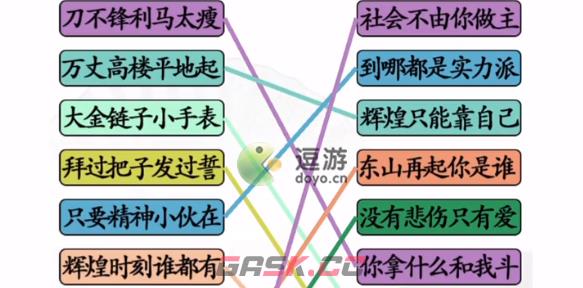 汉字找茬王连线社会语录通关攻略-第1张-手游攻略-GASK