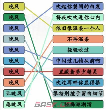 《汉字找茬王》晚风之歌连出全部歌曲通关攻略-第3张-手游攻略-GASK