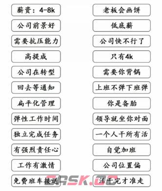 《文字成精》面试潜台词通关攻略-第2张-手游攻略-GASK