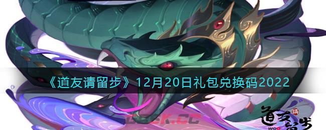 《道友请留步》12月20日礼包兑换码2022-第1张-手游攻略-GASK