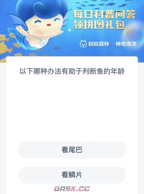 以下哪种办法有助于判断鱼的年龄-第2张-手游攻略-GASK
