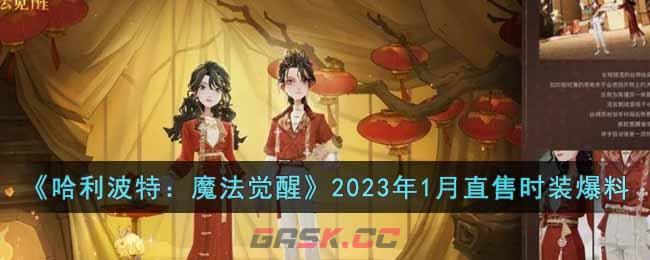 《哈利波特：魔法觉醒》2023年1月直售时装爆料-第1张-手游攻略-GASK