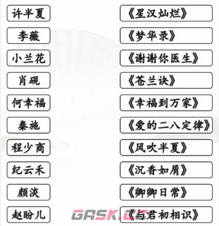 《汉字找茬王》连女主与剧找到女主所属的剧攻略-第2张-手游攻略-GASK