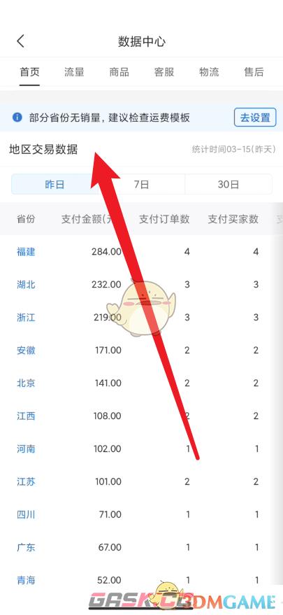《拼多多商家版》查看地区交易数据方法-第4张-手游攻略-GASK