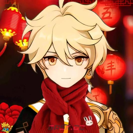 原神新年头像红围巾高清合集