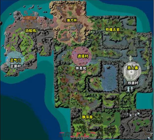 天外武林全区域地图一览 各区域位置一览-第1张-手游攻略-GASK