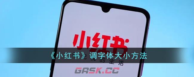 《小红书》调字体大小方法-第1张-手游攻略-GASK