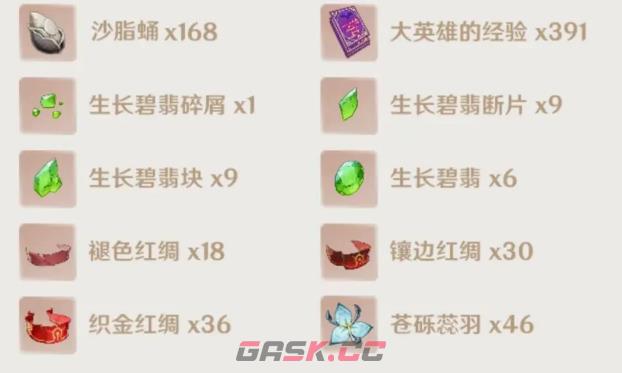 原神艾尔海森90级所需材料汇总-第1张-手游攻略-GASK