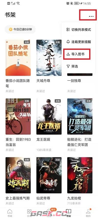 《番茄小说》导入图书方法-第3张-手游攻略-GASK