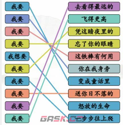 《汉字找茬王》连出全部我要的歌通关攻略-第3张-手游攻略-GASK