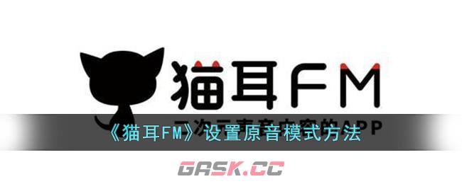 猫耳fm怎么改播放设置(猫耳播放设置)-第1张-手游攻略-GASK