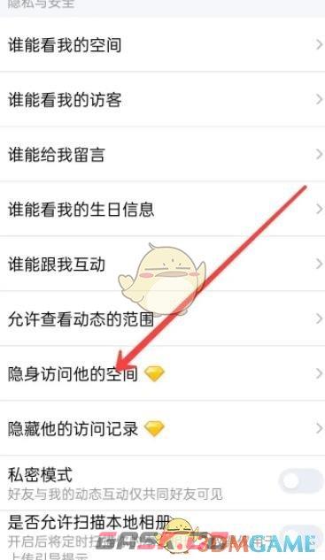 《QQ空间》隐身访问设置方法-第3张-手游攻略-GASK