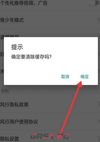 《风行视频》清理缓存方法-第5张-手游攻略-GASK