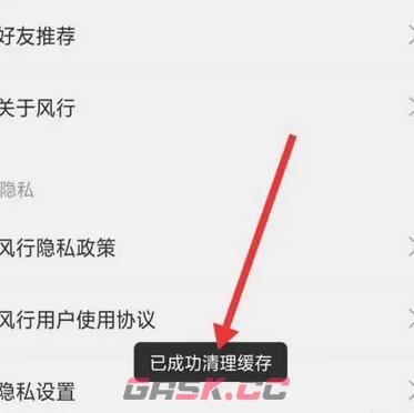 《风行视频》清理缓存方法-第6张-手游攻略-GASK