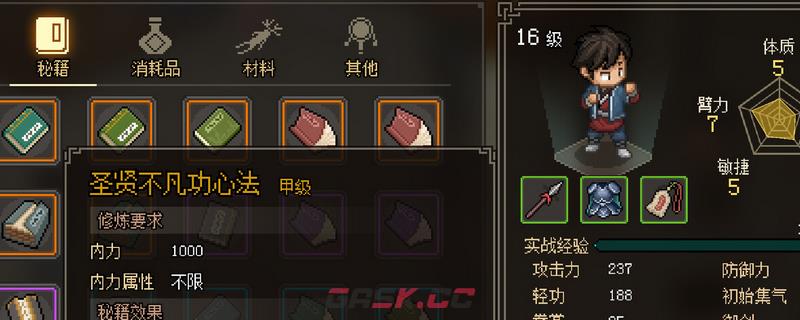 大侠立志传队友流主角武器拿什么-第1张-单机攻略-GASK