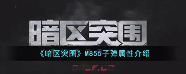 《暗区突围》M855子弹属性介绍-第1张-手游攻略-GASK