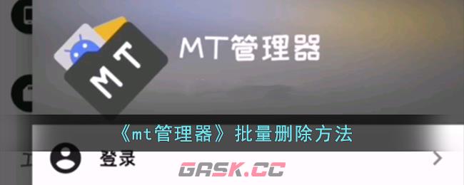 《mt管理器》批量删除方法