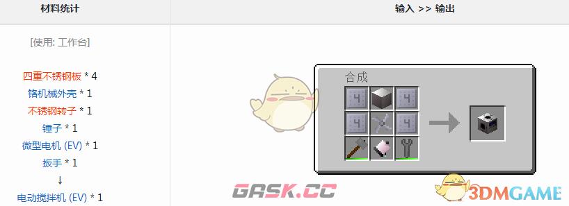 我的世界格雷科技6模组电动搅拌机有什么用-第1张-单机攻略-GASK