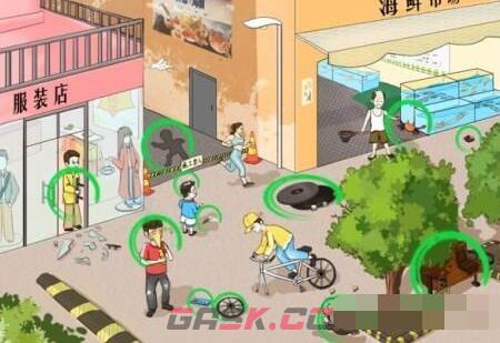 《文字玩出花》找到十二处倒霉蛋行为通关攻略-第2张-手游攻略-GASK