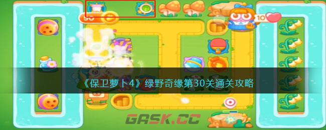 《保卫萝卜4》绿野奇缘第30关通关攻略-第1张-手游攻略-GASK