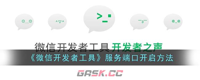 《微信开发者工具》服务端口开启方法-第1张-手游攻略-GASK