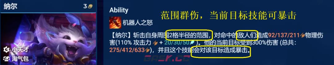 《金铲铲之战》S8.5天才淘气包纳尔阵容攻略-第2张-手游攻略-GASK