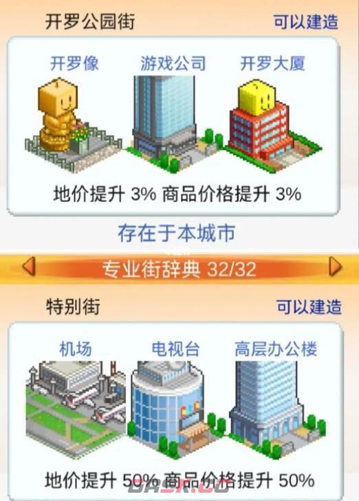 《都市大亨物语》32个专业街词典汇总-第6张-手游攻略-GASK
