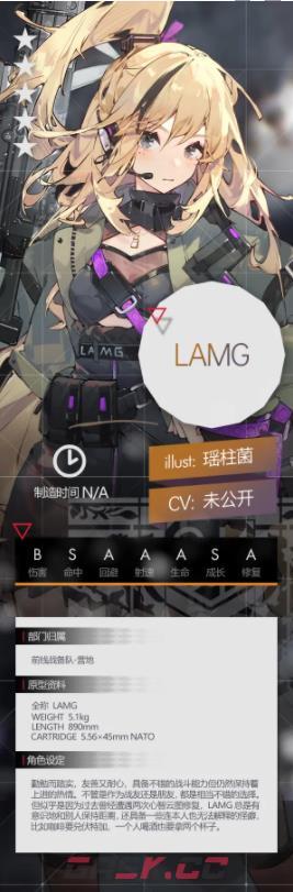 《少女前线》LAMG角色介绍-第2张-手游攻略-GASK