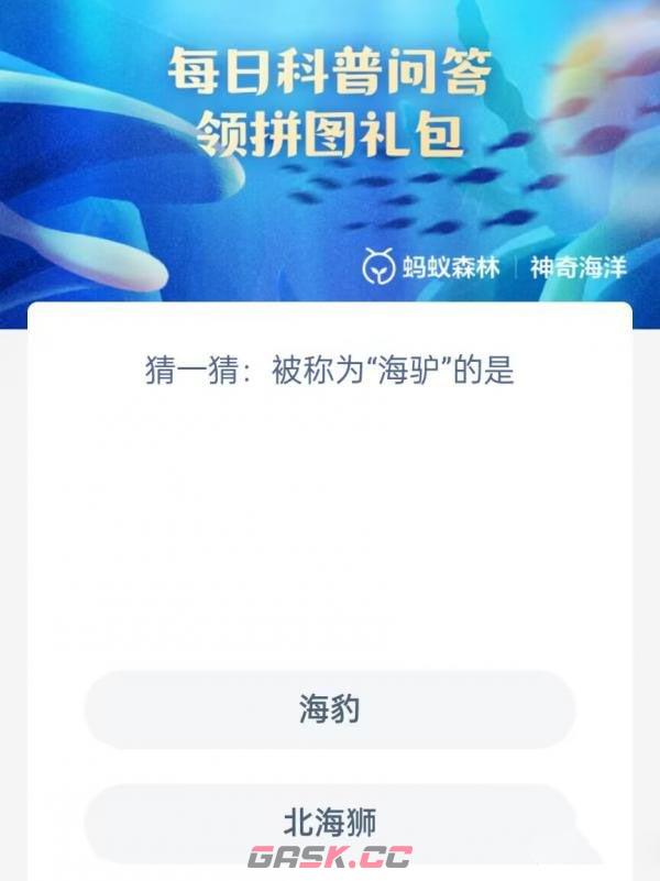 猜一猜被称为海驴的是-第2张-手游攻略-GASK