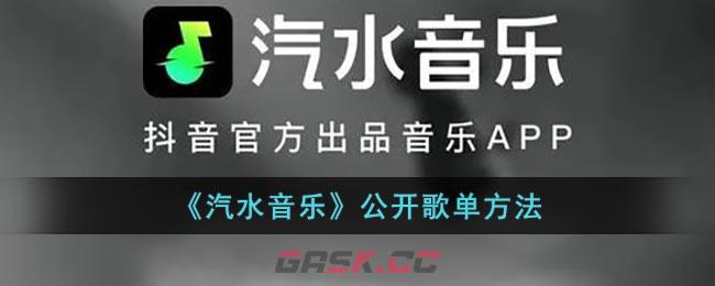 《汽水音乐》公开歌单方法-第1张-手游攻略-GASK