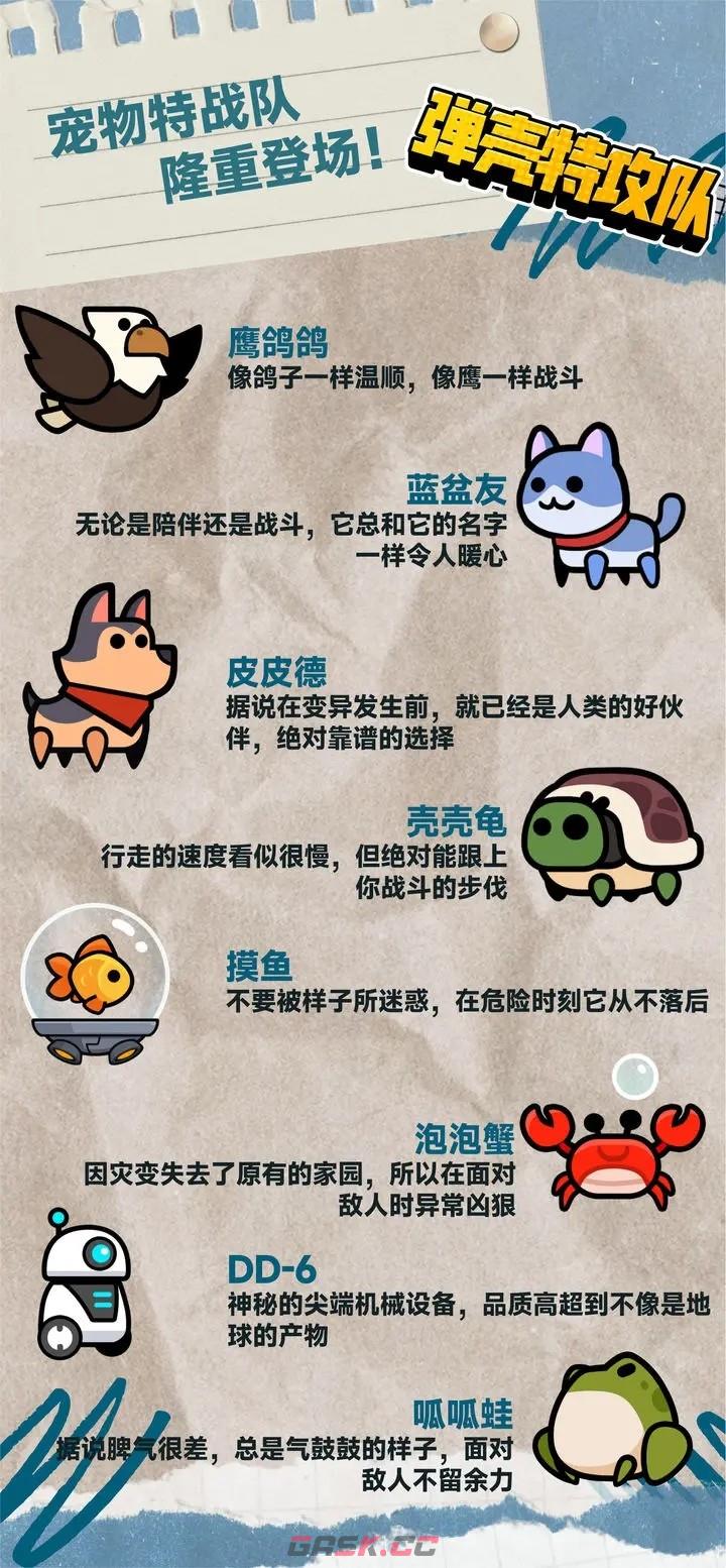 《弹壳特攻队》宠物特战队成员介绍-第2张-手游攻略-GASK