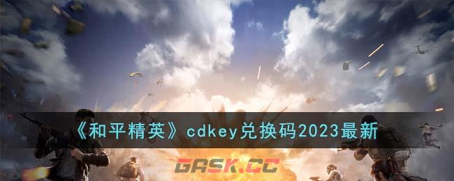 《和平精英》cdkey兑换码2023最新-第1张-手游攻略-GASK