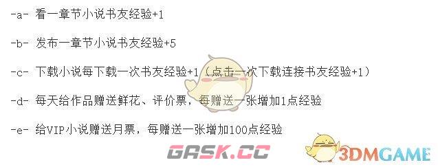《飞卢小说》经验获取方法介绍-第2张-手游攻略-GASK