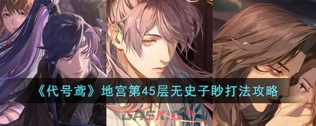 《代号鸢》地宫第45层无史子眇打法攻略-第1张-手游攻略-GASK