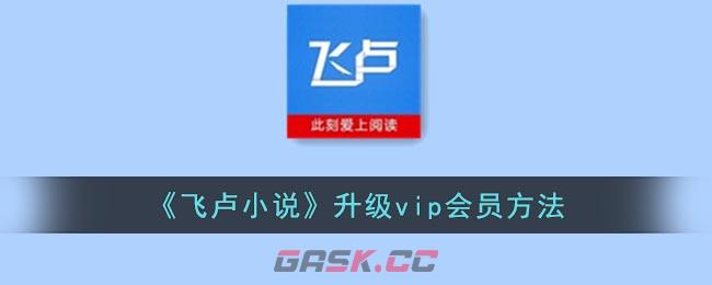 《飞卢小说》升级vip会员方法-第1张-手游攻略-GASK