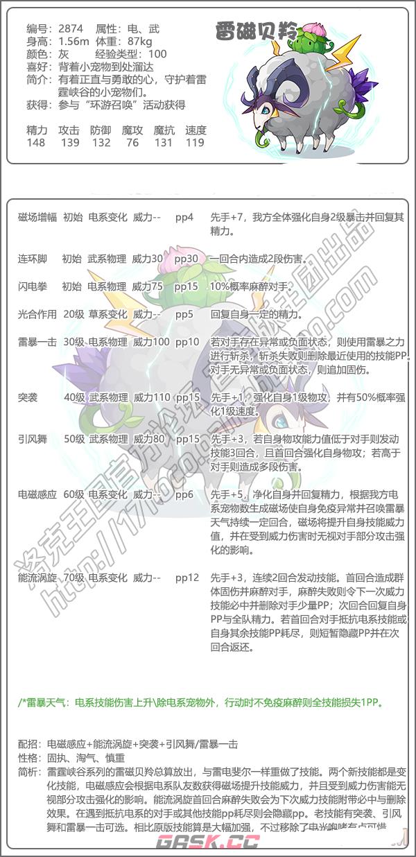 《洛克王国》雷磁贝羚性格推荐-第2张-手游攻略-GASK