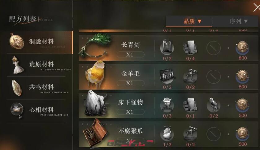 《重返未来：1999》材料合成攻略大全-第6张-手游攻略-GASK