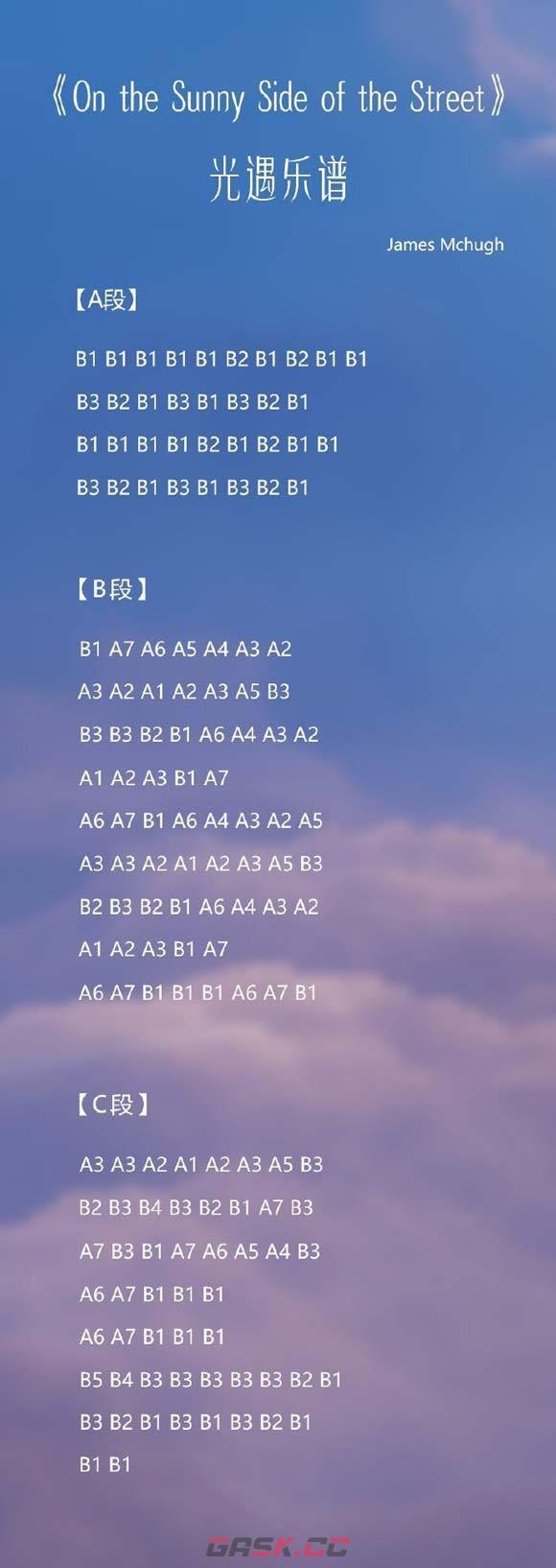 《光遇》琴谱热门歌曲最新2023-第6张-手游攻略-GASK