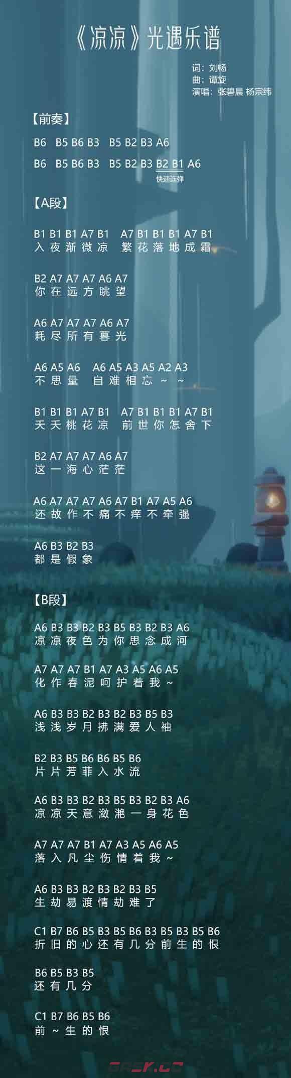 《光遇》琴谱热门歌曲最新2023-第26张-手游攻略-GASK