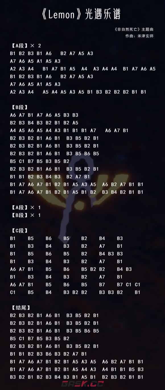 《光遇》琴谱热门歌曲最新2023-第40张-手游攻略-GASK