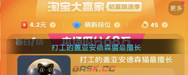 打工的盖亚安德森猫最擅长-第1张-手游攻略-GASK