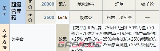 符文工房5超级营养药怎么做-第2张-单机攻略-GASK