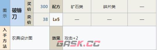 符文工房5破镰刀怎么做-第2张-单机攻略-GASK