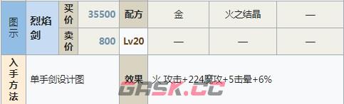 符文工房5烈焰剑怎么做-第2张-单机攻略-GASK