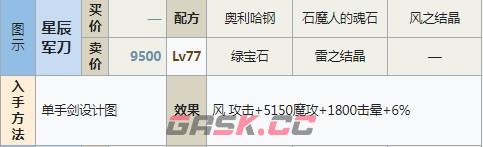 符文工房5星辰军刀怎么做-第2张-单机攻略-GASK