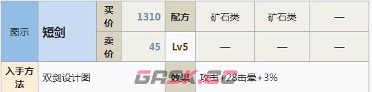 符文工房5短剑怎么做-第2张-单机攻略-GASK