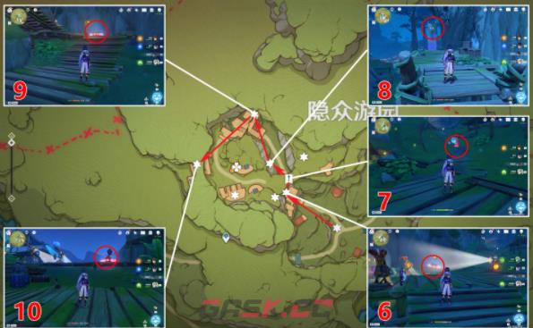 《原神》所有隐众游园北礼券位置分布图分享-第5张-手游攻略-GASK
