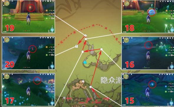 《原神》所有隐众游园北礼券位置分布图分享-第9张-手游攻略-GASK