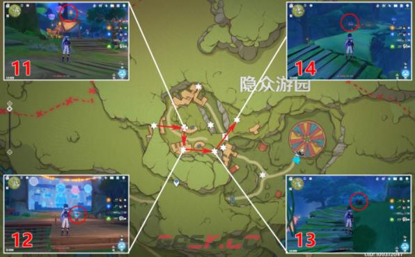 《原神》所有隐众游园北礼券位置分布图分享-第8张-手游攻略-GASK