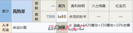 符文工房5高热斧怎么制作-第2张-单机攻略-GASK